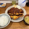 名古屋名物 みそかつ 矢場とん - わらじとんかつ定食(半々)