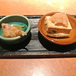 酒とそば まるき - ２０１５年４月４日のお通し