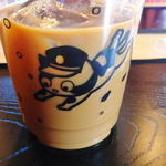 Tama Kafue - たまのしっぽ＆コーヒー（コーヒーの容器のたま駅長のイラスト）