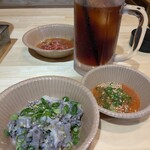 鉄板焼肉 うちだ - ネギたっぷりセンマイ刺し