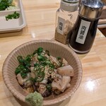 鉄板焼肉 うちだ - 生タコの炙り