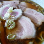 とし食堂 - チャーシューメンのチャーシュー拡大