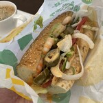 サブウェイ - 料理写真:いつものピクルスとハラペーニョ増量海老アボカド