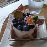 森の木いちご畑Cafe - 料理写真:ブルーベリーレアチーズタルト
