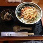 麺処 田吉 - 2015/04/05かき揚げそば＋山菜