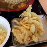 瀬戸うどん - 揚げたてかき揚げは今回は◎