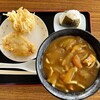 安藤製麺 - 安藤製麺 　「カレーうどん大盛」540円 「おにぎり鮭」140円 「玉ねぎ天」120円 「とり天」120円
