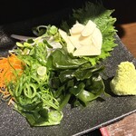 かとう - 種類豊富な薬味！
様々ないただき方を楽しめますね。