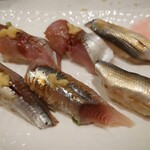 美家古鮨 - 光り物にぎり