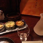 越後一会 十郎 - 君の井旬670円、お通し520円