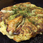 ハゲ天  - 牡蠣お好み焼き〜