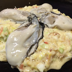 ハゲ天  - 牡蠣お好み焼き〜まだかな？