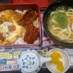 資さんうどん - 料理写真:うなカツとし重＋ミニうどん1,603円