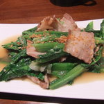 虎穴 - 干し肉とＡ菜の炒め