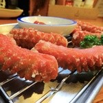 居酒屋くろ兵衛 - 赤ウインナー唐揚げ