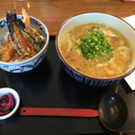 たんた家 - カレーうどん+ミニ天丼
