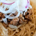 ラーメン サンガ - 【メキシコっぽいまぜそば】のまぜそばのゴロチャー