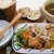 こめらく 贅沢な お茶漬け日和 - 料理写真:じゃがいもと玉ねぎのとろとろスープ＋塩だれ風味の鶏唐揚げ