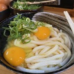 野口製麺所 - 料理写真:おはようかまたま大の、ふたたま