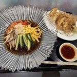 東京餃子軒 - 料理写真:冷やし中華。餃子セット。