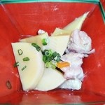 町田 夢櫻 - 小鉢 (筍と鶏の煮物)