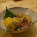 蕎房 猪口屋 - ホタルイカとうどの酢味噌和え