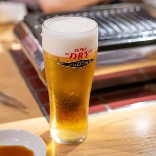 高円寺 焼肉ここち - ドリンク写真:2026.6 生ビール（700円）アサヒスーパードライ