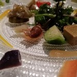 OTTO SETTE - 蛍烏賊、フォアグラムースと高原野菜。