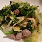 OTTO SETTE - 豚肉と春野菜のタリアテッレ。