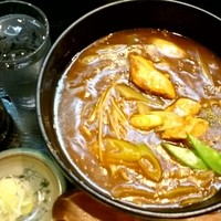 日本橋 やぶ久 - やぶ久　カレーそば（大辛口・大盛）