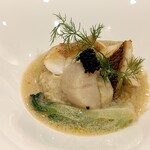 ロティスリー ル・ボヌール - 鯛・キハタ・ホタテ貝のポワレ
