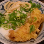 丸亀製麺 - とろ玉並＆いか天￥380＋￥100