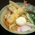 Sanukiudomban - 基本のごぼう天うどん　　ぶっ掛けの海老天ＧＥＴ♡