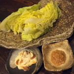 和食　貴山 - 焼き春キャベツ　２０１５年４月