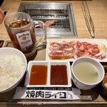 焼肉ライク - 料理写真:Ｗカルビセット
肉並Ｓ
