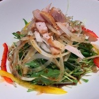 京の禅 車 四条烏丸店 - 鶏スモークと水菜のサラダ