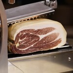 アマランサス - 料理写真:自家製生ハム