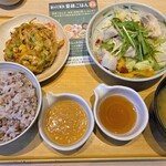 やよい軒 - 料理写真:夏越ごはんと豚しゃぶの定食