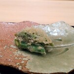 浜町 緒ばた - アスパラガス天ぷら