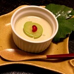 馳走 きむら - デザートは黒砂糖と黒ゴマのプリン。