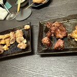 炭火旬肴 鳥千 - 焼き鳥盛り合わせ