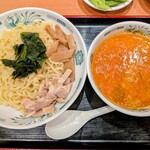 日高屋 - 料理写真:ピリ辛とんこつつけ麺670円熱盛り