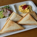 珈琲納屋 - 料理写真:ホットサンドモーニング♪