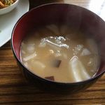カメイノ食堂 - セット味噌汁。