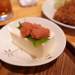 食楽酒房 鶴の恩返し - 明太冷ややっこ