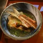 浅川料理店 - 炊き合わせ　鮎、冬瓜、牛蒡、トマト　