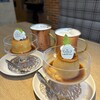 カフェ エクラ - ECLAしあわせプリン　480円
ドリンクセット　アイスカフェラテ　620円