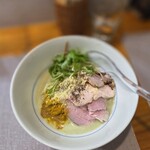 gonzy noodle(仮) - 限定 冷製ソラマメン　1300円(税込)