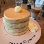 高木珈琲 - 11時までのモーニングメニューのミルフィーユパンケーキ