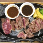 ヴィクトリアステーション - 料理写真:直火焼き厚切りみすじステーキ